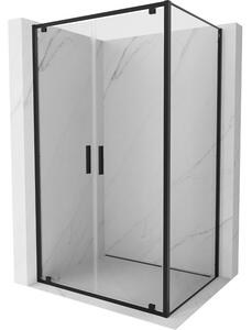 Mexen Exo kabina prysznicowa uchylna 80 x 100 cm, transparent, czarna - 8182-080-100-70-00
