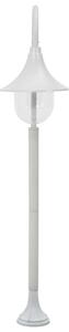 Lampa ogrodowa na słupku, 120 cm, E27, aluminium, biała