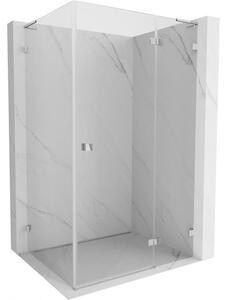 Mexen Lunar L kabina prysznicowa uchylna prawa 100 x 80 cm, transparent, chrom - 834L-100-080-01-00-P