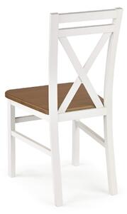 Drewniane krzesło do jadalni w stylu skandynawskim Biały Olcha COOPER