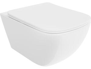 Mexen Timo miska wc Rimless Tornado z deską wolnoopadającą slim, duroplast, biała połysk - 30650200T