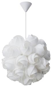Nowoczesna lampa wisząca abażur w białe syntetyczne róże salon Sordo Beliani