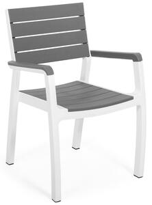 Krzesło ogrodowe fotelowe HARMONY - szare