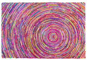 Dywan wielokolorowy 160 x 230 cm ręcznie pleciony abstrakcyjny wzór Malatya Beliani
