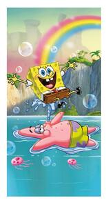 Bawełniany ręcznik dziecięcy 70x140 cm Sponge Bob "Tropical Duo" – Jerry Fabrics