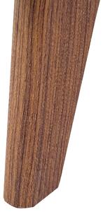 Szafka RTV ciemne drewno 69 x 79 cm 3 półki przesuwane drzwi Cleveland Beliani