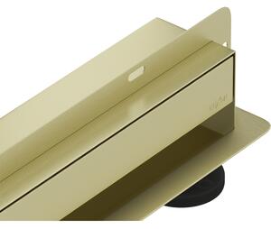 Mexen Flat Wall odpływ liniowy ścienny 2w1 50 cm, złoty szczotkowany - 1A30050