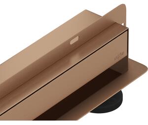 Mexen Flat Wall odpływ liniowy ścienny 2w1 50 cm, miedź szczotkowana - 1C30050