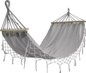 Szara huśtawka ZEPIRA 100 x 200 cm + torba gratis