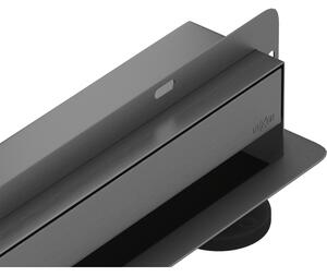 Mexen Flat Wall odpływ liniowy ścienny 2w1 50 cm, gun gray szczotkowany - 1E30050