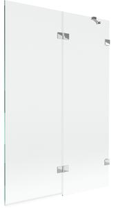 Mexen Lunar parawan nawannowy 2-skrzydłowy prawy 120 x 150 cm, transparent, chrom - 897-120-100-01-00-P