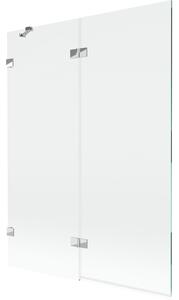 Mexen Lunar parawan nawannowy 2-skrzydłowy lewy 130 x 150 cm, transparent, chrom - 897-130-100-01-00-L