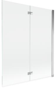 Mexen Mist parawan nawannowy 2-skrzydłowy prawy 140 x 150 cm, transparent, chrom - 8A9-140-002-01-00-P