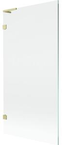 Mexen Lunar L parawan nawannowy 1-skrzydłowy 90 x 150 cm, transparent, złoty szczotkowany - 897L-090-000-55-00