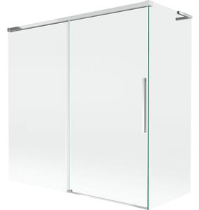 Mexen Rox L parawan nawannowy 2-skrzydłowy rozsuwany 160 + 70 x 150 cm, transparent, chrom - 8C9L-160-070-01-00