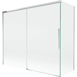 Mexen Rox parawan nawannowy 2-skrzydłowy rozsuwany 180 + 80 x 150 cm, transparent, chrom - 8C9-180-080-01-00