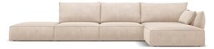 Beżowy narożnik (prawostronny) Vanda – Mazzini Sofas