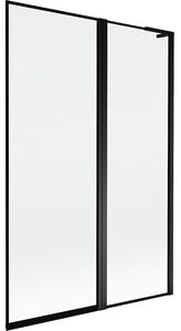Mexen Mist L parawan nawannowy 2-skrzydłowy prawy 120 x 150 cm, czarna ramka, czarny - 8A9L-120-011-70-70-P