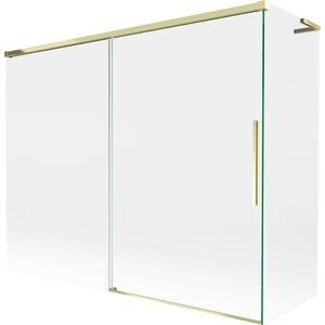 Mexen Rox L parawan nawannowy 2-skrzydłowy rozsuwany 190 + 80 x 150 cm, transparent, złoty - 8C9L-190-080-50-00