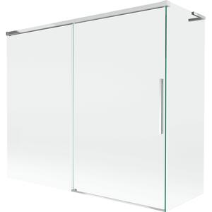 Mexen Rox L parawan nawannowy 2-skrzydłowy rozsuwany 180 + 80 x 150 cm, transparent, chrom - 8C9L-180-080-01-00