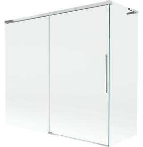 Mexen Rox L parawan nawannowy 2-skrzydłowy rozsuwany 170 + 70 x 150 cm, transparent, chrom - 8C9L-170-070-01-00