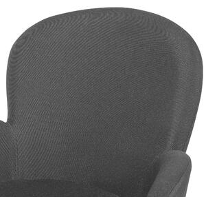 Zestaw 2 krzeseł do jadalni czarny tapicerowany z podłokietnikami Brookville Beliani