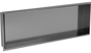 Mexen X-Wall-NR półka wnękowa bez kołnierza 90 x 30 cm, gun gray szczotkowany - 19E1903010