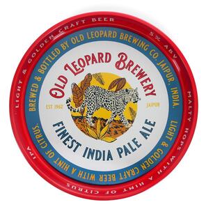 Metalowa taca ø 33 cm Old Leopard Brewery – Rex London