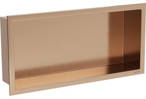 Mexen X-Wall-R półka wnękowa z kołnierzem 45 x 20 cm, miedź szczotkowana - 19C0452010