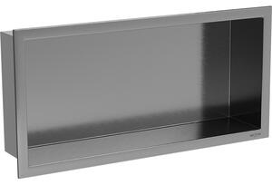 Mexen X-Wall-R półka wnękowa z kołnierzem 45 x 20 cm, gun gray szczotkowany - 19E0452010