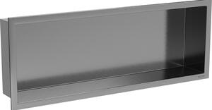 Mexen X-Wall-R półka wnękowa z kołnierzem 60 x 20 cm, gun gray szczotkowany - 19E0602010