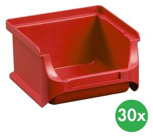 Plastikowe pojemniki PLUS 1, 102x100x60 mm, czerwone, 30 szt