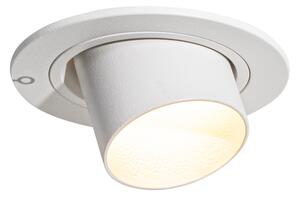 Nowoczesny podtynkowy reflektor biały GU10 35 mm okrągły, regulowany - Installa