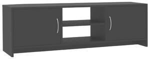 Szafka pod TV, czarna, 120x30x37,5 cm, materiał drewnopochodny