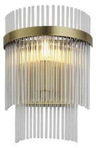 Endon Endon 99168 - Kinkiet MARIETTA 1xE14/6W/230V mosiądz/przezroczysty EN0066