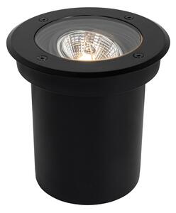 Zewnetrzna Nowoczesny reflektor zewnętrzny naziemny czarny AR70 z regulacją IP65 - Delux Oswietlenie zewnetrzne
