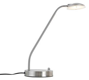 Nowoczesna lampa stołowa stalowa z diodami LED - Eva Oswietlenie wewnetrzne