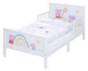 Białe łóżko dziecięce 70x140 cm Peppa Pig – Roba