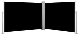 Zwijana markiza boczna, czarna, 120 x 1000 cm