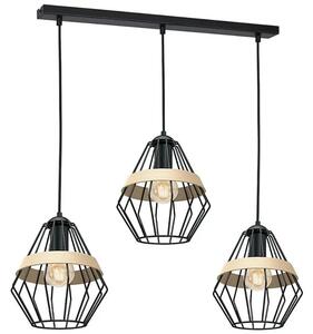 Lampa wisząca z drucianymi kloszami - 3X K550 M2-G88