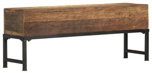 Ławka, 120 cm, lite drewno odzyskane