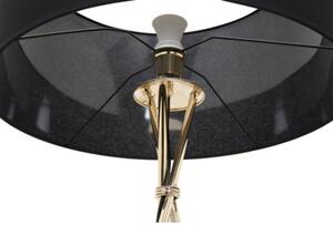 Lampa podłogowa na trójnogu czarno-złota TAGO