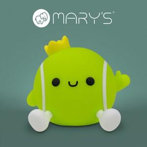 Lampka nocna dla dzieci bezprzewodowa zielona piłka tenisowa LED 2.5W Mary's