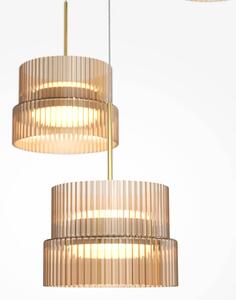 Maytoni Lampa wisząca Scala, możliwość ściemniania, brązowy / rdzawy, salon / jadalnia, szkło, nowoczesny