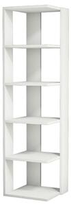 Homemania Regał Corner, 41,8x41,8x160,8 cm, biały