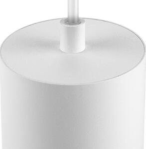 SLV Lampa wisząca Asto Tube GU10 z szyną 1-fazową, biała Tube, możliwość ściemniania, biały / opal, salon / jadalnia, aluminium, nowoczesny