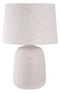 Kremowa lampa stołowa z tekstylnym kloszem (wysokość 47 cm) Croft – House Nordic
