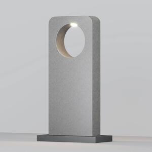 Maytoni Słupek oświetleniowy LED BETONE, wysokość 74 cm, szara, imitacja betonu, IP65 BETONE, aluminiowy / szary / cynkowy, beton, nowoczesny