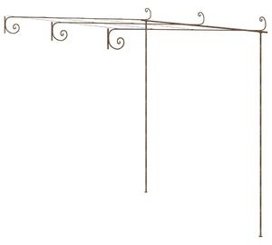 Pergola ogrodowa, antyczny brąz, 3x3x2,5 m, żelazo