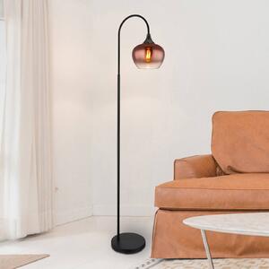 Globo Lampa stojąca Maxy, miedziany, salon / jadalnia, szkło